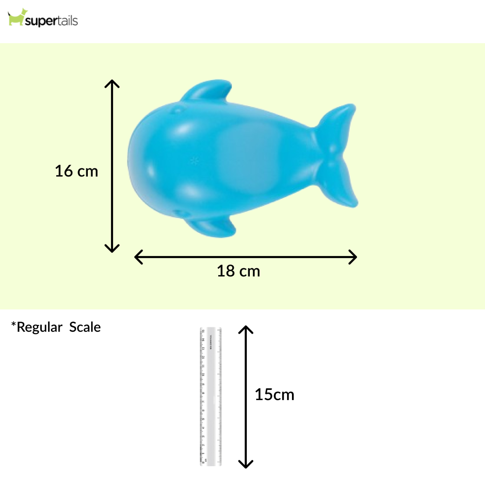 Barkbutler x Fofos Ocean Whale Squeaky Chew Toy for Dogs Dogs-Toys Barkbutler