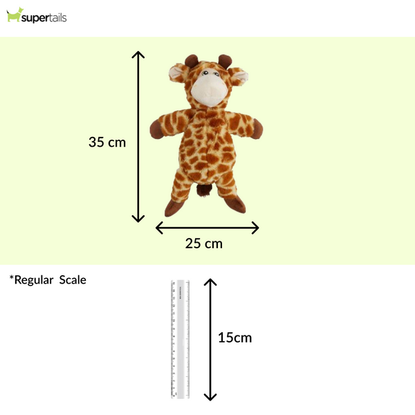 Barkbutler x Fofos Wildlife Giraffe Plush Toy for Dogs
