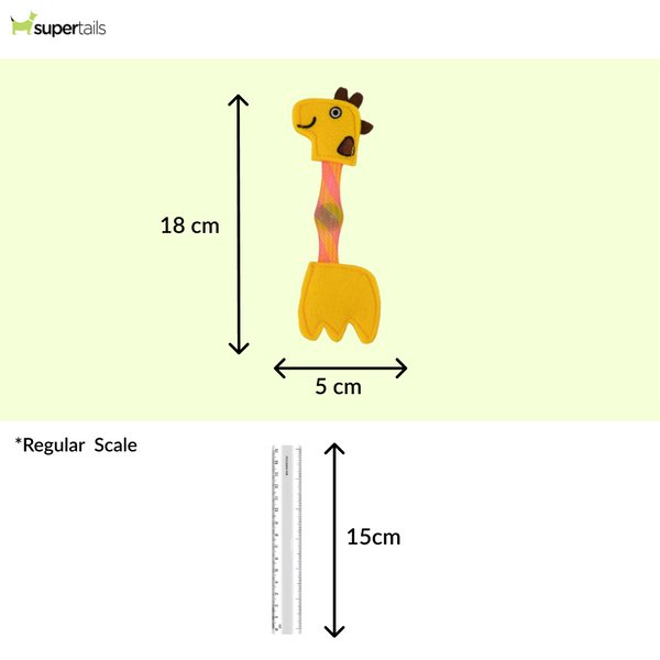 Barkbutler x Fofos Giraffe Flick Tube Catnip Toy for Cats