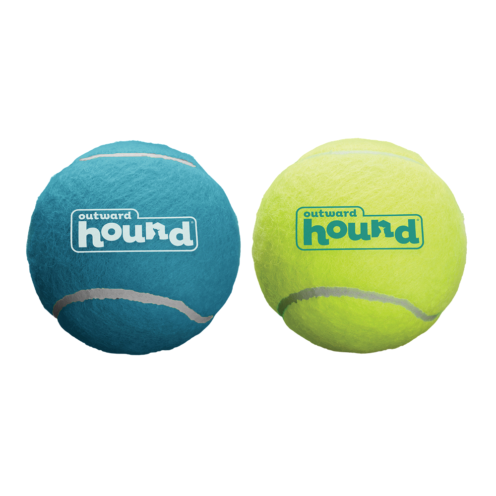 Petstages Squeaker Tenis Ballz Toy for Dogs (Blue/Green) Dogs-Toys Petstages