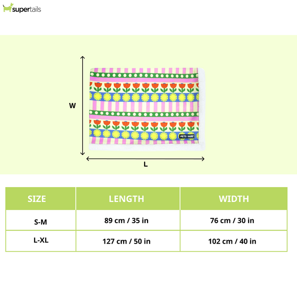 Pets Way Bloom Ultra Soft Winter Blanket for Dogs