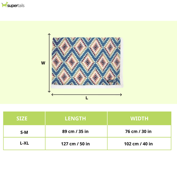 Pets Way Crystal Ultra Soft Winter Blanket for Dogs
