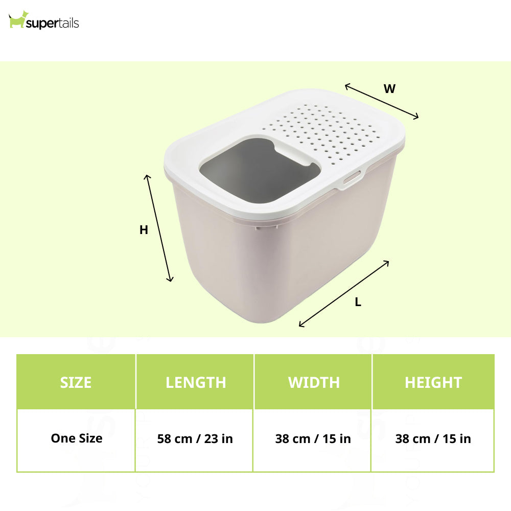 Savic Hop In Modern Litter Tray Box for Cats (Mocha) Litter Supplies Savic Dropship