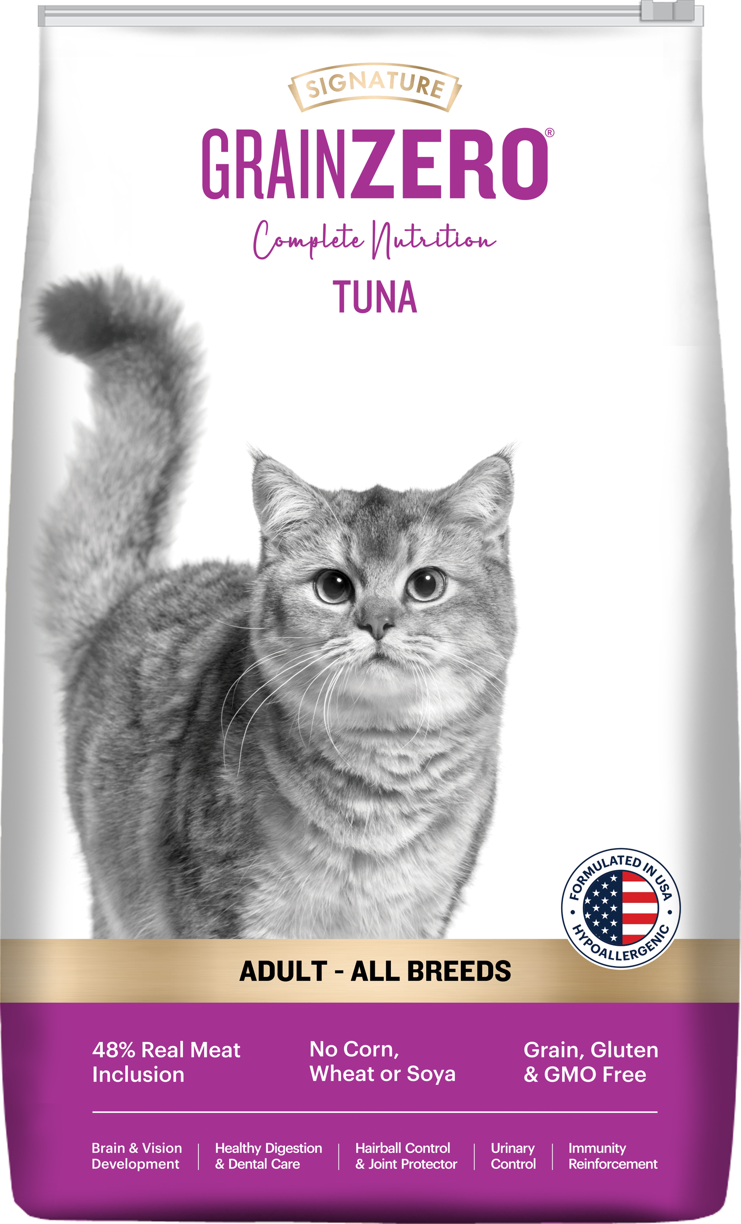 Signature Grain Zero Tuna Adult Cat Dry Food For All Breed Cats- Dry food Signature