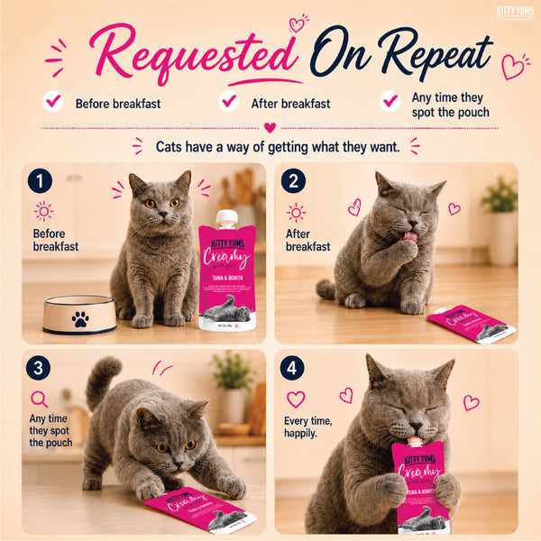 Kitty Yums Lickable Tuna & Bonito Creamy Cat Treat