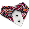 PawsIndia Pop Funk Pattern Tuxedo Bandana with Matching Bow for Dogs and Cats Both-Clothing & Accessories Pawsindia Dropship M