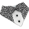PawsIndia Starry Night Pattern Tuxedo Bandana with Matching Bow for Dogs and Cats Both-Clothing & Accessories Pawsindia Dropship M