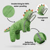 Barkbutler x Fofos Four Leg Dinosaur Raincoat for Dogs (Green) Dogs-Clothing & Accessories Barkbutler