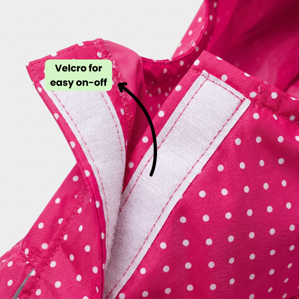 Skatrs RainFlex Raincoat for Dogs (Pink) Dogs-Clothing & Accessories Skatrs