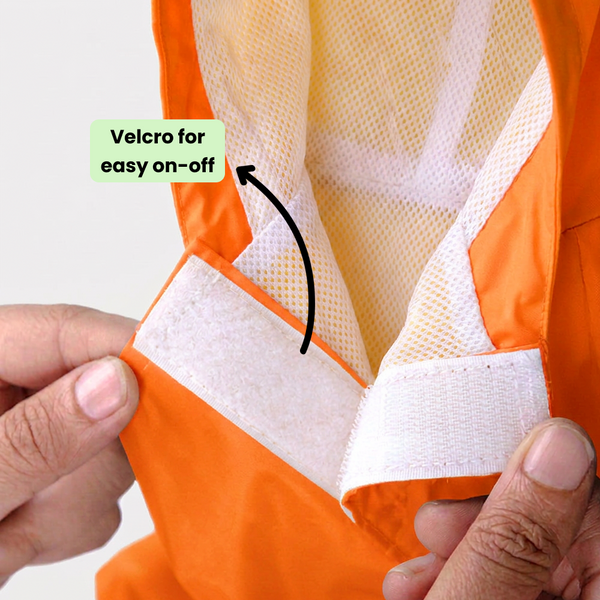 Pets Way Mistiq Orange Rainbhaw Raincoat for Dogs