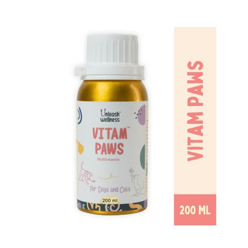 Unleash Wellness Vitam Paws Multivitamin Supplement for Dogs and Cats