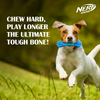 Nerf Bash Ultra Tough TPR Bone Toy for Dogs (Blue) Dogs-Toys Nerf