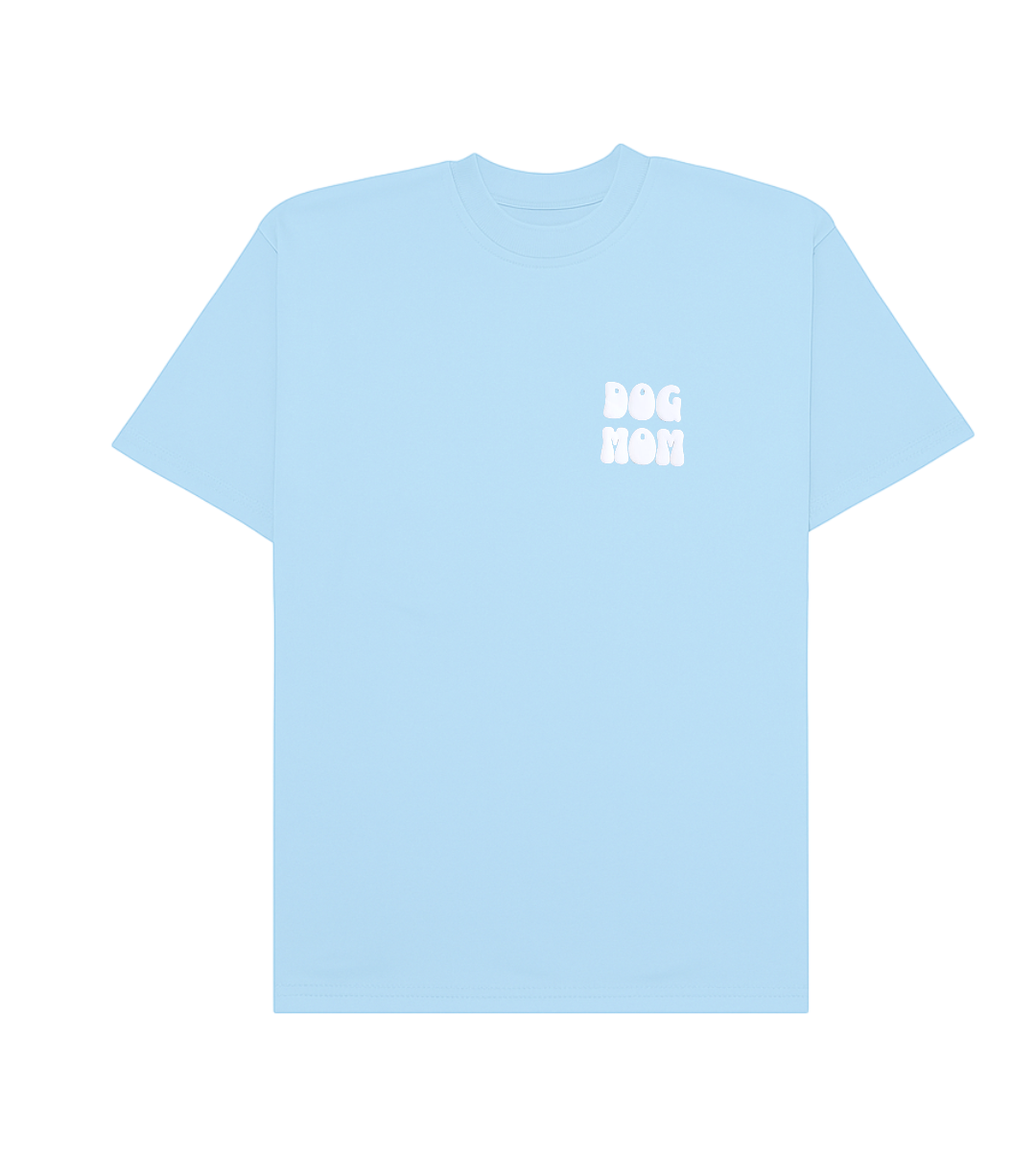 Hoomans Anti Social Dog Moms Club T Shirt for Women (Powder Blue) Pet Parent-Clothing & Accessories Hoomans Dropship XS