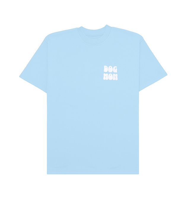 Hoomans Anti Social Dog Moms Club T Shirt for Women (Powder Blue)