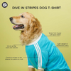 Pets Way Dive In Stripes Tshirt for Dogs (Ocean) Dogs-Clothing & Accessories Pets Way Dropship