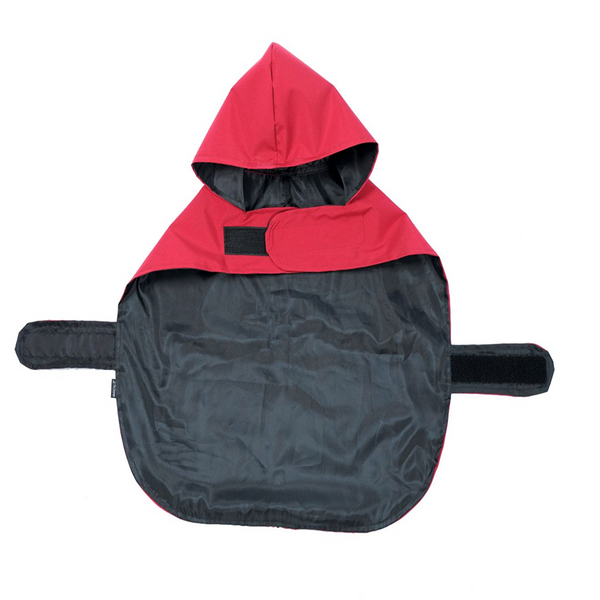 Petsnugs 100% Waterproof Raincoat for Dogs and Cats (Red)