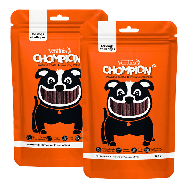 Venttura Chompion Pawsitive Immunity Wellness Dogs Treats