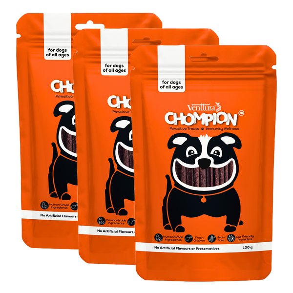 Venttura Chompion Pawsitive Immunity Wellness Dogs Treats