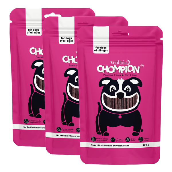 Venttura Chompion Pawsitive Skin and Coat Dog Treats