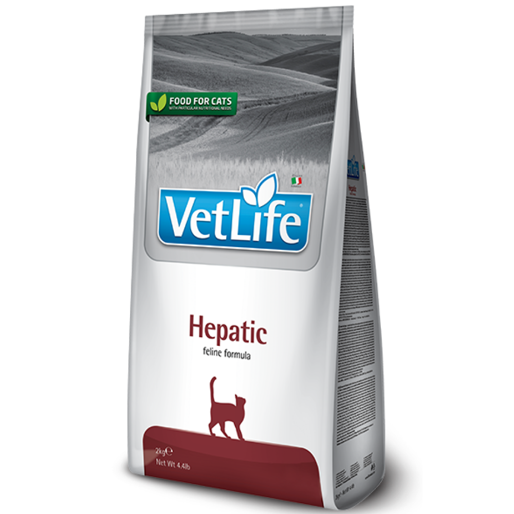 Farmina Vet Life Hepatic Feline Formula Cat Dry Food helps to support liver function in adult cats. Vet recommended.