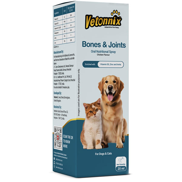 Vetonnix Bones & Joints Oral Spray Supplement for Dogs and Cats