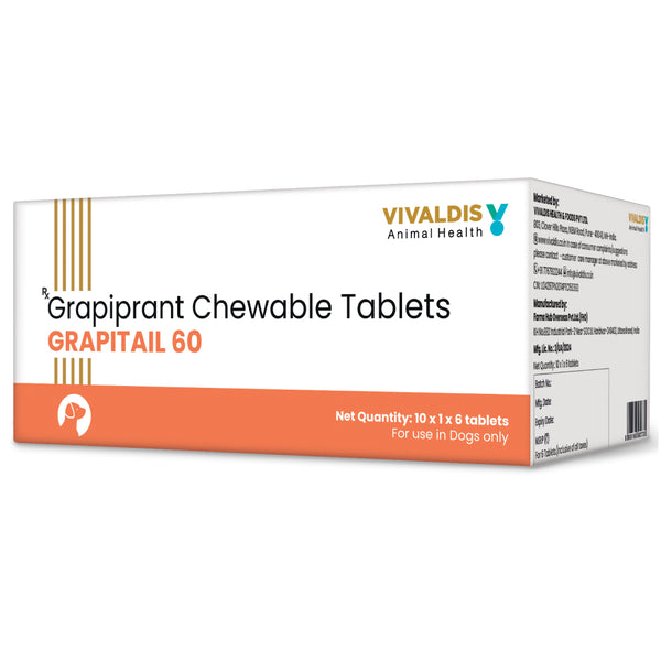 Vivaldis Grapitail 60mg (Grapiprant) Tablet for Dogs