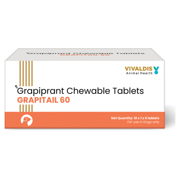 Vivaldis Grapitail 60mg (Grapiprant) Tablet for Dogs