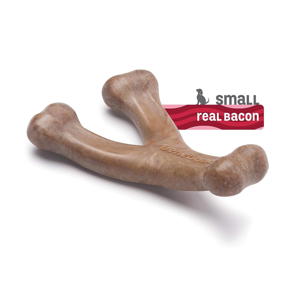 Benebone Bacone Flavored Wishbone Chew Toy for Puppy