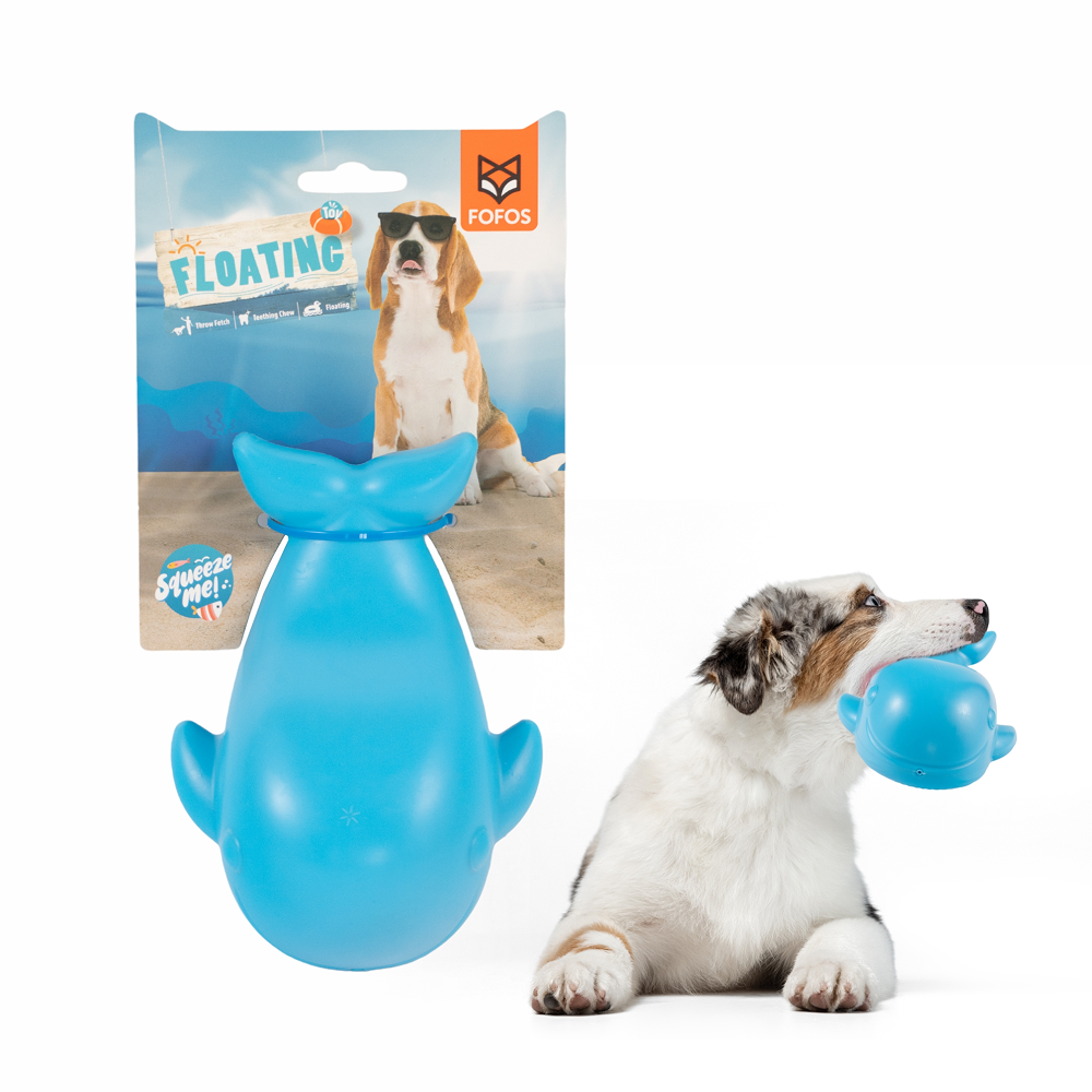 Barkbutler x Fofos Ocean Whale Squeaky Chew Toy for Dogs Dogs-Toys Barkbutler