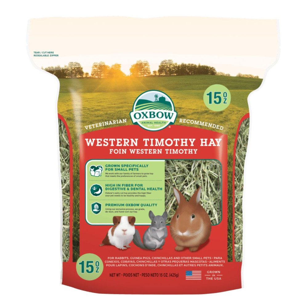 Oxbow Western Timothy Hay Dry Food for Rabbits and Guinea Pigs Hamster & Guinea pigs Oxbow 425g
