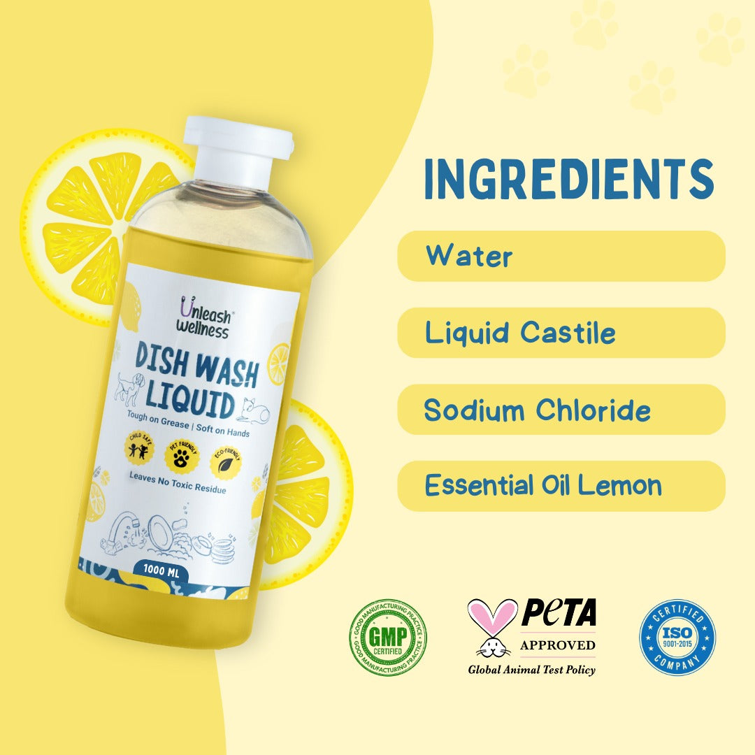 Unleash Wellness Pet Safe Dishwashing Liquid for Dogs and Cats Both-Health & Wellness Unleash Wellness Dropship