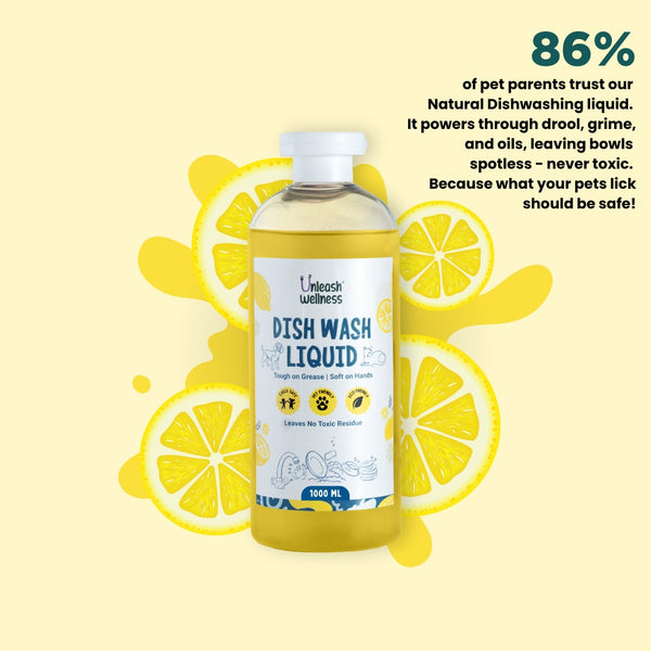 Unleash Wellness Pet Safe Dishwashing Liquid for Dogs and Cats
