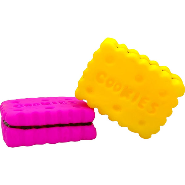 Skatrs Cookie Toy Plush for Cats & Dogs (Colour May Vary)