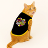 PawsIndia You Are My Sunshine Printed with Ribbed Sleeves TShirt for Cats (Black) Cats-Clothing & Accessories Pawsindia Dropship M