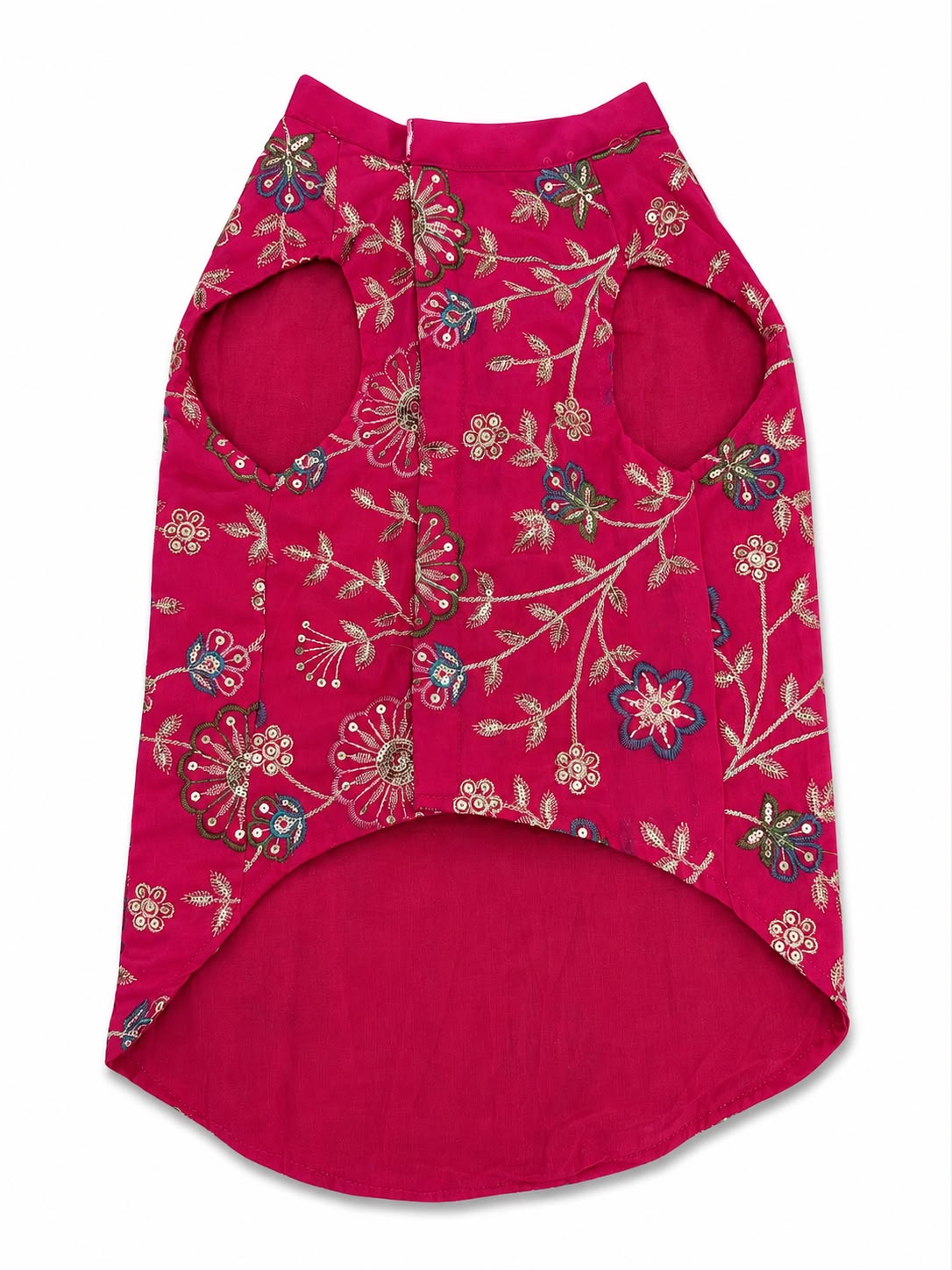 Skatrs Maharaja Handcrafted Sherwani for Dogs and Cats (Fuchsia) Both-Clothing & Accessories Skatrs