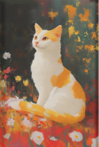 EverythingBoho The Farsighted Cat Wall Art (White) Pet Parent-Gifting & Merch EverythingBoho Dropship