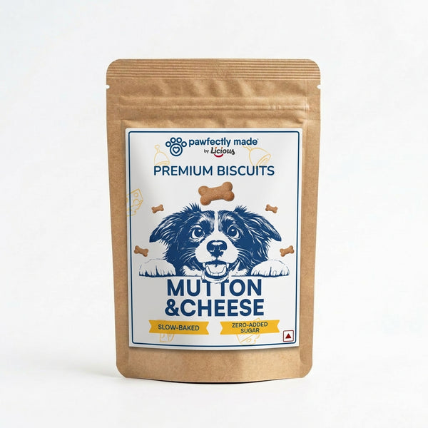 Pawfectly Made By Licious Mutton & Cheese Biscuits Dog Treats