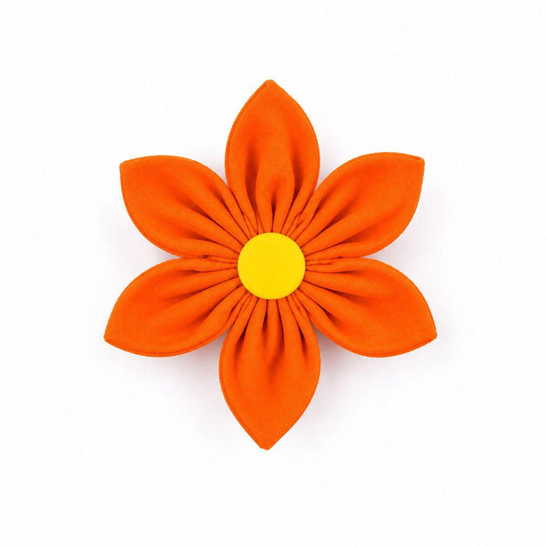 Skatrs Flower Bow for Dogs and Cats (Orange)