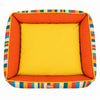 Skatrs Retro Stripe Bolster Bed for Dogs & Cats Both-Bedding, Mats & Travel Supplies Skatrs