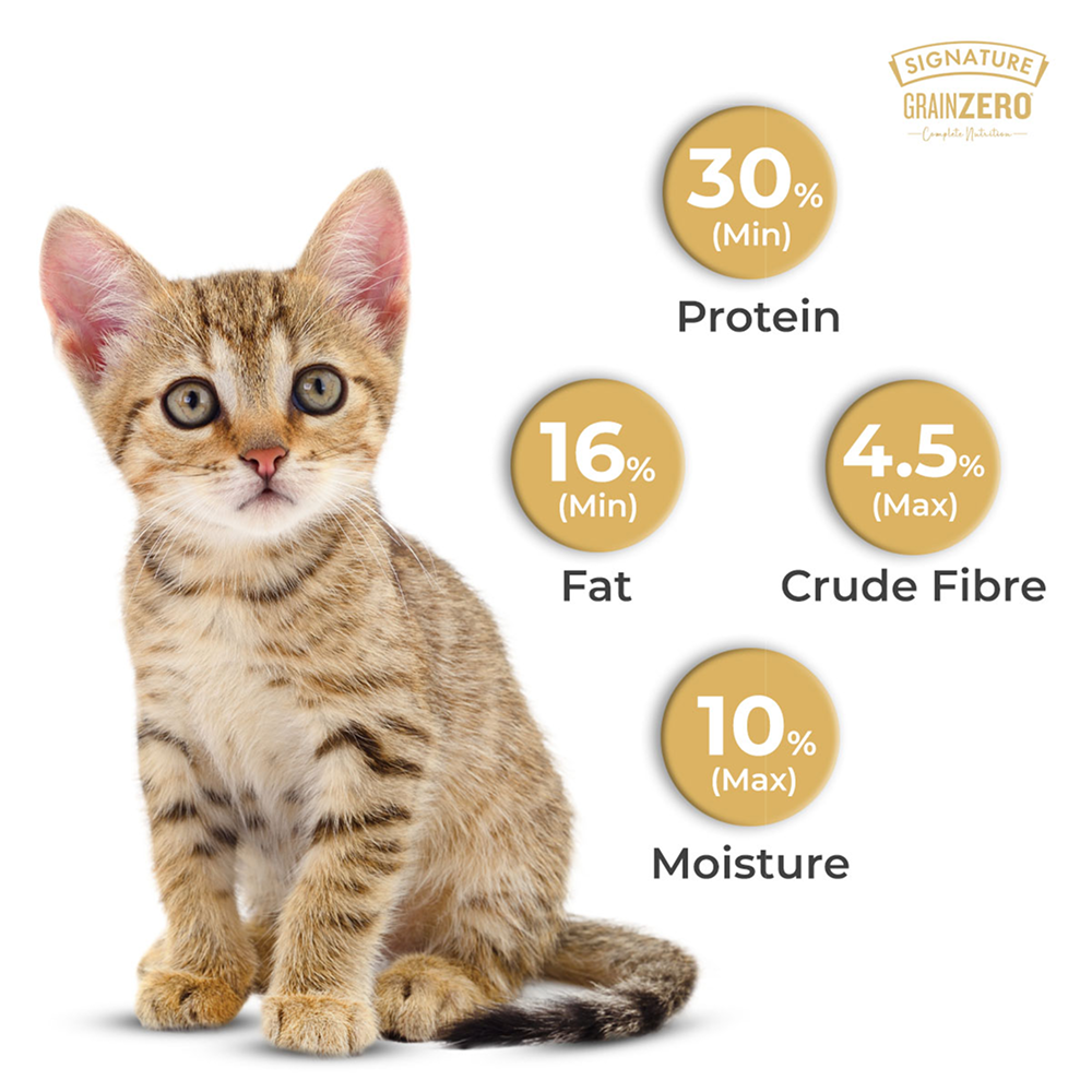 Signature Grain Zero Ocean Fish, Sardine and Mackerel Mother and Kitten Cat Dry Food Cats- Dry food Signature
