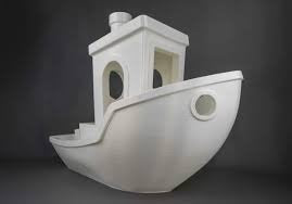 Splashy Fin Boat Miniature for Aquarium(White)