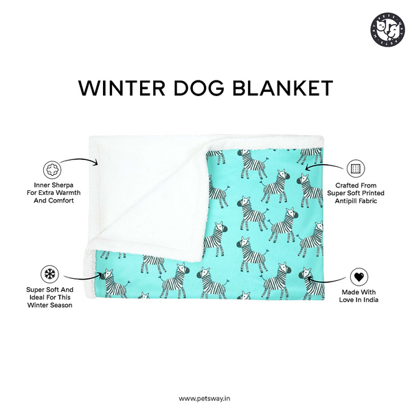 Pets Way Crystal Ultra Soft Winter Blanket for Dogs