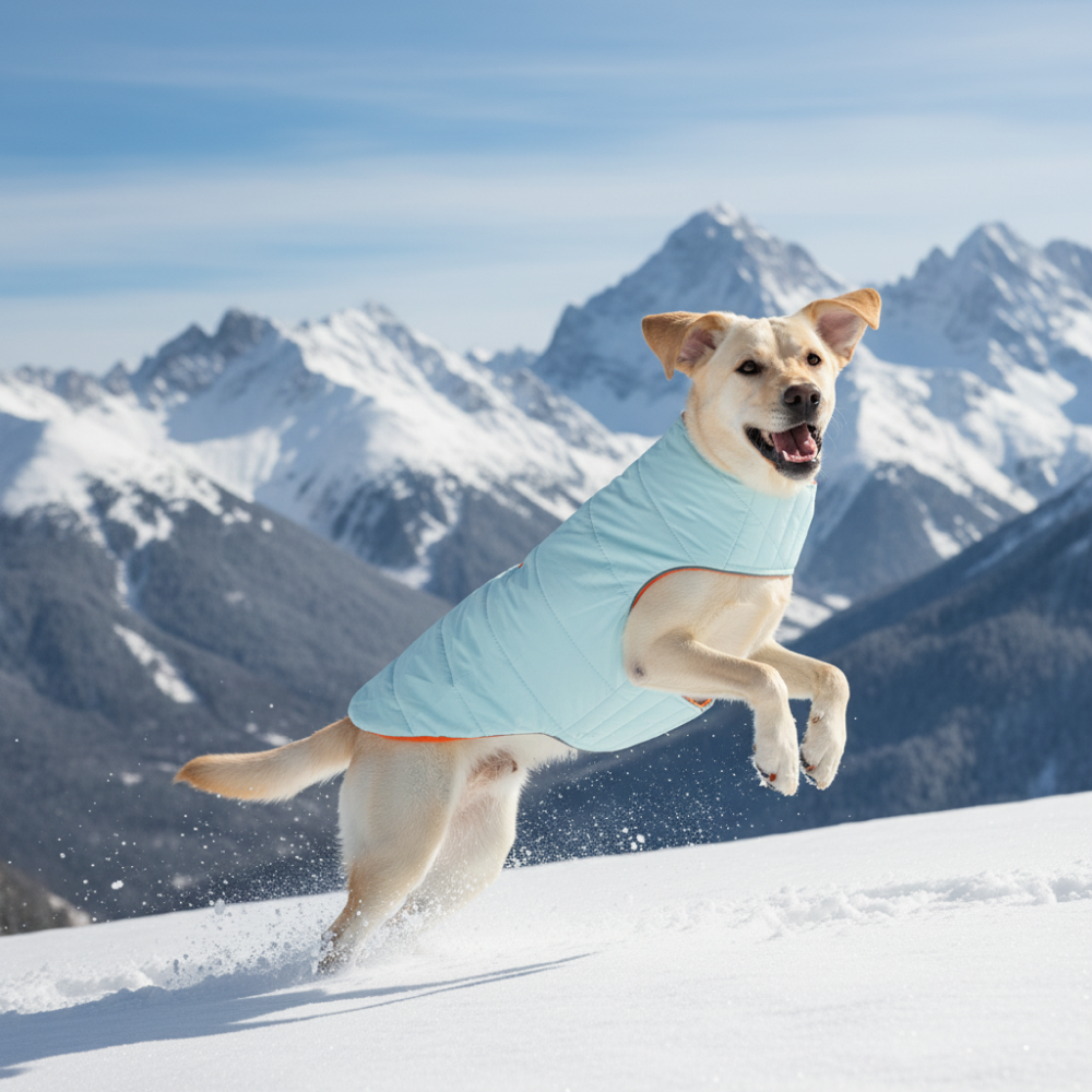 Skatrs Firefly Fuzz Puffer Reversible Jacket for Dogs and Cats Both-Clothing & Accessories Skatrs