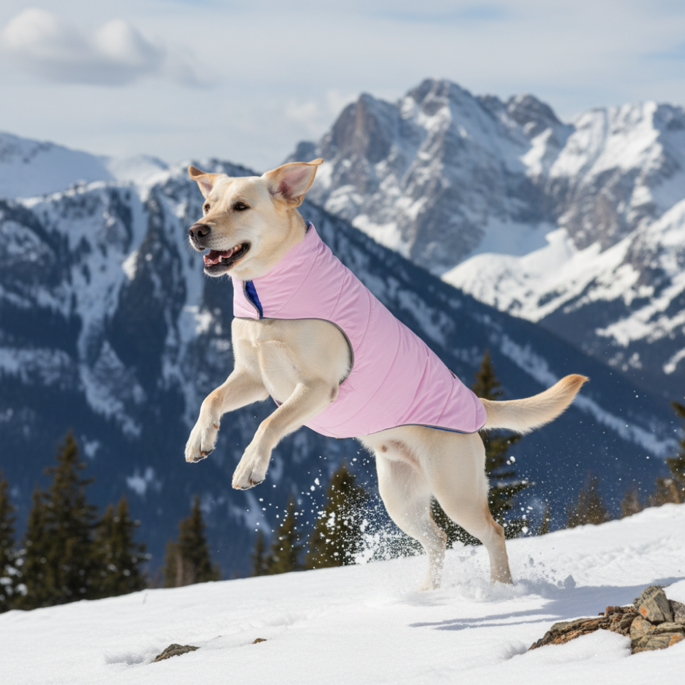 Skatrs Cotton Candy Cuddles Puffer Reversible Jacket for Dogs and Cats Both-Clothing & Accessories Skatrs
