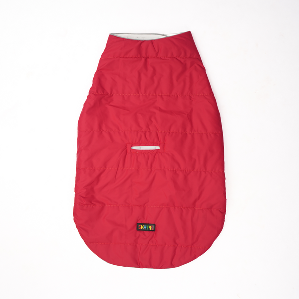 Skatrs Cherry Snuggle Puffer Reversible Jacket for Dogs and Cats