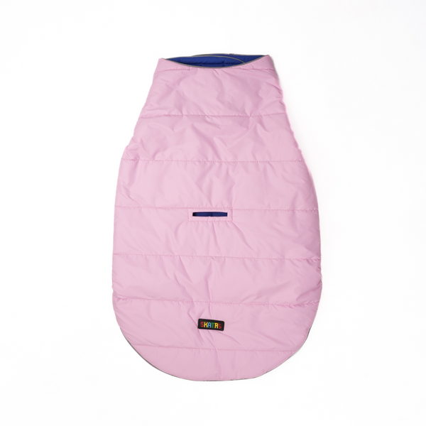 Skatrs Cotton Candy Cuddles Puffer Reversible Jacket for Dogs and Cats
