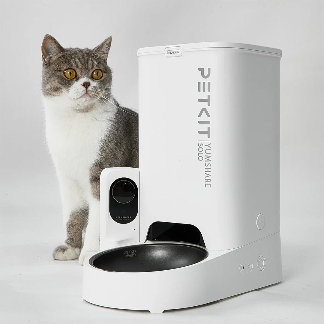 Petkit YumShare Solo Automatic 2.4G WiFi Food Dispenser with HD Camera for Dogs and Cats Sample Supertails