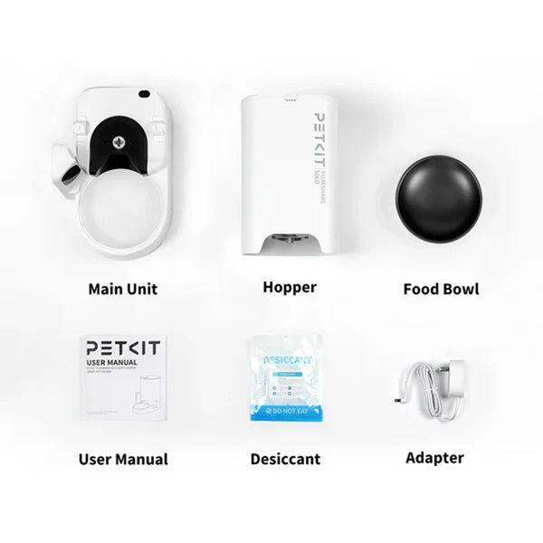 Pedigree Chicken and Milk Dry Food & Petkit YumShare Solo Automatic 2.4G WiFi Food Dispenser with HD Camera Dog Puppy Combo
