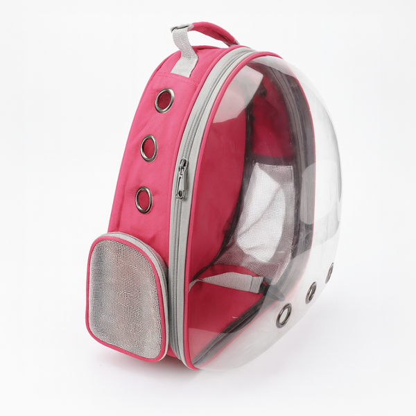 Skatrs Astronaut Space Capsule Carrier Backpack for Cats (Red)