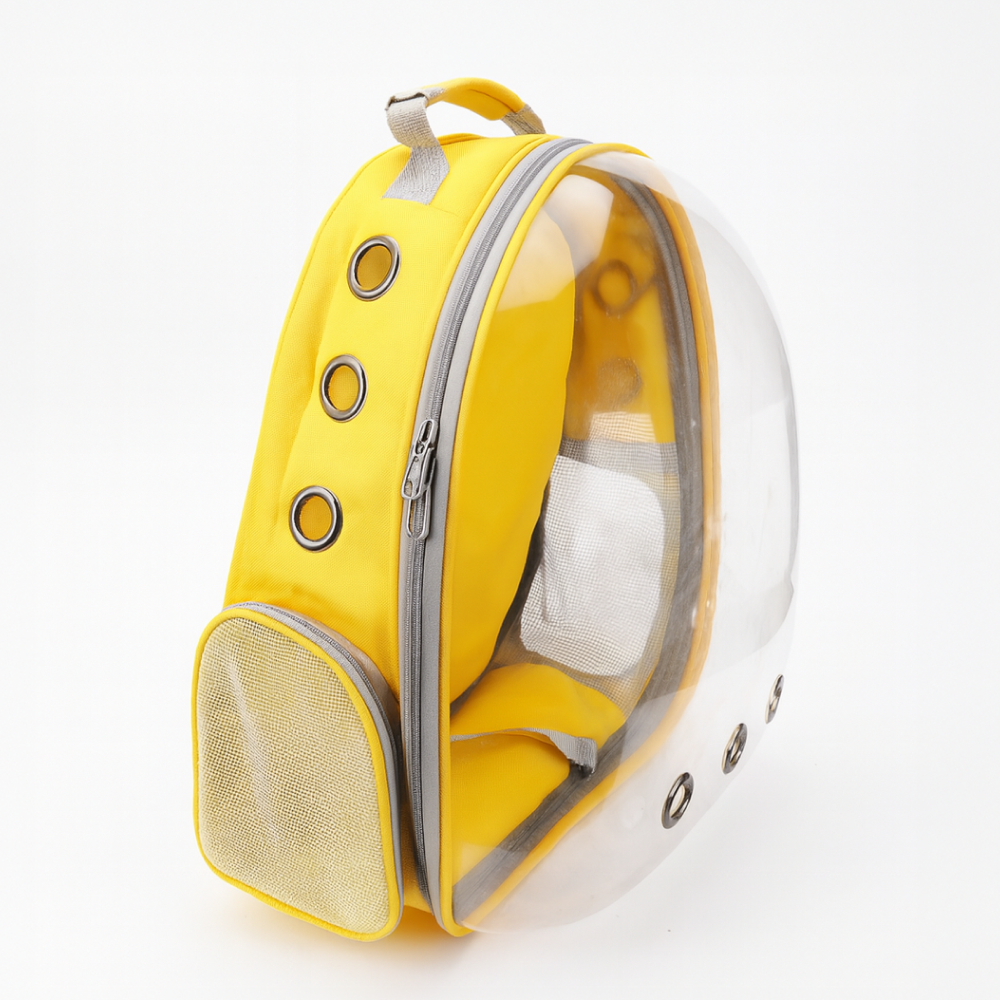 Skatrs Astronaut Space Capsule Carrier Backpack for Cats (Yellow) Cats-Bedding, Mats & Travel Supplies Skatrs